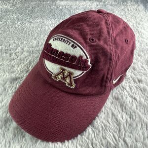 Vintage Minnesota Golden Gophers Hat Cap Maroon Adjustable Strapback Nike Team